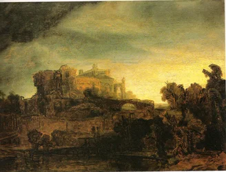 Landscape with Buildings